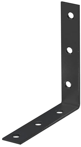 Alberts 824921 Stuhlwinkel - verzinkt - schwarz eloxiert - kunststoffbeschichtet - 100 x 100 x 19 mm | 40er Set