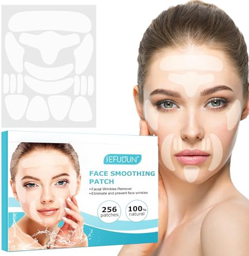 256 Stücke Anti falten pflaster Wrinkle patch Gesichtsfalten Entferner Streifen für Gesicht Wiederverwendbare Glätten Brust Hals Stirn Auge Mund Stirn Falten Pads