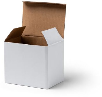 PAQUETE 20 CAJAS de presentación para empaquetar y mostrar de manera segura tus tazas. Las medidas son 12 x 10,6 x 9 cm. (blanco)