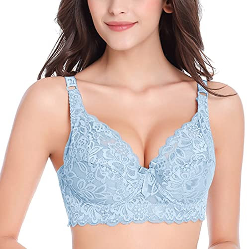 Women's Bra Without Underwire, Large Sizes, Full Cup Bra, Breathable, Comfortable Push Up Lace Bra, Soft, Seamless Bralette, Elasticity, Modern Top, Classic Underwear