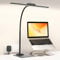 EppieBasic Schreibtischlampe LED Dimmbar, 12W Schreibtischlampe mit Metallbasis für Homeoffice, Augenschutz Schwanenhals Büro Tischlampe, Monitor Lampe, Schreibtischleuchte, Tageslichtlampe - Schwarz