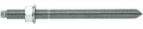 INDEX Tige filetée pour scellement chimique avec rondelle et écrou - Zingué 8.8 M10 x 130 - Boite de 10 - Cheville fixation