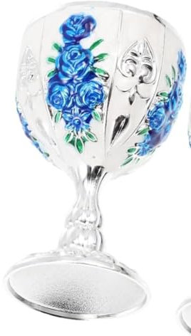 Copas vintage, taza de sacrificio, 1 taza de vino de fiesta, regalos de fiesta de Navidad, taza de bar, tazas for beber, mini tazas de comunión, taza de estilo vintage, copas de vino de metal (rojo)(B