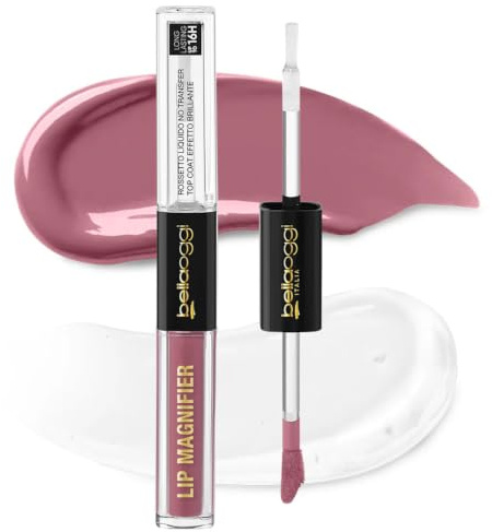 bellaoggi LIP MAGNIFIER Flüssigstift mit langem Halt 2 Step-Pink SUGAR, 4,7 ml