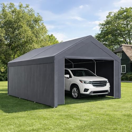 Peviasot Tenda da garage per auto, moto, camion, giardino, montaggio semplice