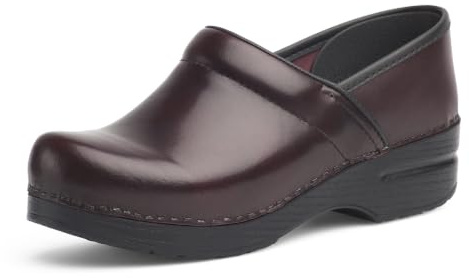 Dansko Women’s Professional Slip-On Clogs –Rocker Sole and Arch Support for Comfort-Ideal for Nursing, Food Service, Healthcare Cordovan Cabrio 8.5-9 M US
