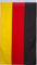 IDM Seidenfahne Fan Fahne, Schwarz/Rot/Gelb, One Size