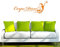 INDIGOS WG30195-35 Wandtattoo w195 Carpe Diem Wandaufkleber 120 x 34 cm, orange