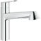 GROHE Eurodisc Cosmopolitan -Einhand- Spültischbatterie (Schwenkbereich 100°, Einlochmontage, herausziehbare Dual Spülbrause), chrom, 32257002
