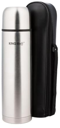 Kinghoff Edelstahl Thermoskanne Isolierkanne Thermosflasche (0,75 l)