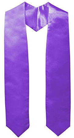 GraduationMall Abschluss Stola für akademische Kirche Priester Chor Stola Stahl 152cm Unisex Erwachsene Violett