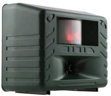 Bird-X Yard Gard, Electronic and Ultrasonic Animal Stopper Device with Motion-Sensor, Easy to Install, Covers up to 4,000 sq. ft., 15-25 kHz Frequency, 6.75 x 5.5 x 3.5
