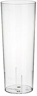 10 Gläser für Longdrinks, PS 0,3 l à 5,85 cm · 15,2 cm glasklar Plastik