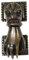 Antik Messing Viktorianischer Türklopfer Damen Frau Hand 10,2 cm H | Renovator wochenbedarfs