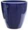 Hentschke Keramik Pflanztopf/Pflanzkübel frostsicher Ø 25 x 25 cm, Effekt blau, 029.025.64 Blumenkübel für Draußen + Innen - Made in Germany