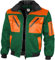 Qualitex - Pilotenjacke 4 in 1, Grün/Warnorange, 2XL