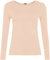 Ladies Long Sleeve T-Shirt Top Womens - Peach - 12/14