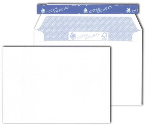 Cygnus Excellence 30002366 H'Frei Kuverts und Elefantenhautkuverts Briefhülle C6 HK 100 g weiß
