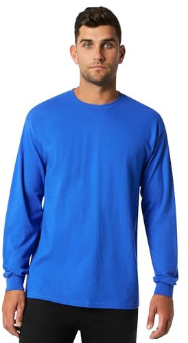 GILDAN Ultra Cotton - 100% Cotton Long-Sleeve T-Shirt. G2400 Royal