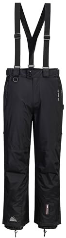 Cox Swain Herren Ski-/Snowboardhose Zermatt 2 - mit RECCO Lawinenreflektor - 15.000mm Wassersäule!, Colour: Black, Size: XL