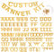 SUNBEAUTY DIY Buchstaben Girlande Gold Buchstabengirlande Alphabet Banner über 100 Letters Party Dekoration Zimmer Deko
