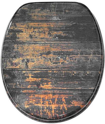 Toilet Seat | Stable Hinges | Easy to Mount | Vintage