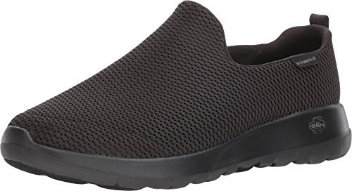 Skechers Performance GO WALK MAX, Zapatillas sin cordones para Hombre, Black Textile/Trim, 45 EU