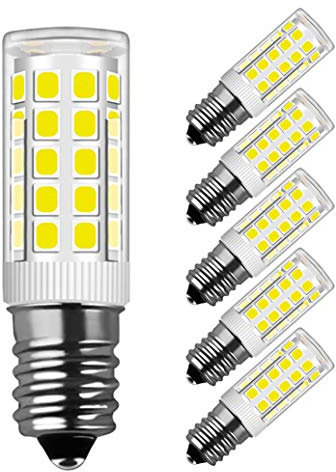 MENTA LED Lampe E14, 5W Ersatz für 40W Halogen Lampen Kaltweiß 6000K, E14 LED Birnen 330 lm AC220-240V, Globaler 360° Abstrahlwinkel, 5er Pack