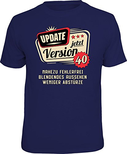 RAHMENLOS Original T-Shirt zum 40. Geburtstag: Update, jetzt Version 40