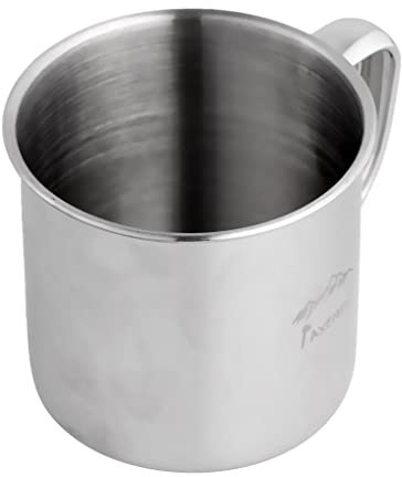 Fenteer Mug Tasse à Café/Thé Chaud à Double Paroi Isolée en Inox pour Camping Voyage - 250ML