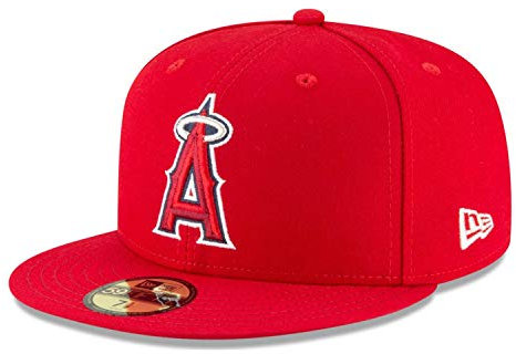 New Era - MLB Los Angeles Angels Authentic Collection 59Fifty Fitted Cap - Rot Größe 7 1/2 (59,6cm)