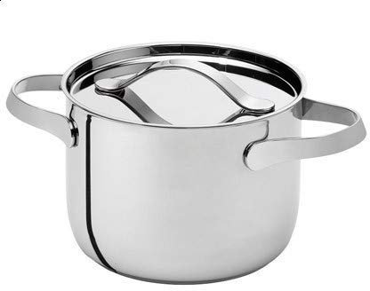 SERAFINO ZANI AL Dente Pentola cm 20 Senza Coperchio Acciaio Inox (Design Konnstantin Grcic)