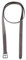 PFIFF 102697 Steigbügelriemen Noble, Leder Riemen Steigbügel Braun 130 cm