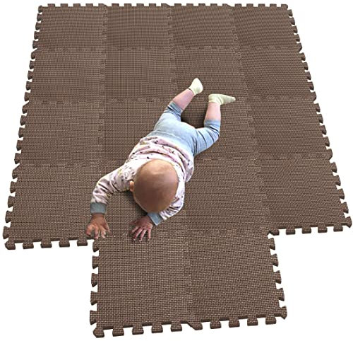 MQIAOHAM® 18 pièces Tapis de Puzzles pour Bébés Mousse Tapis de Jeu Interactif pour Enfants G301018-106