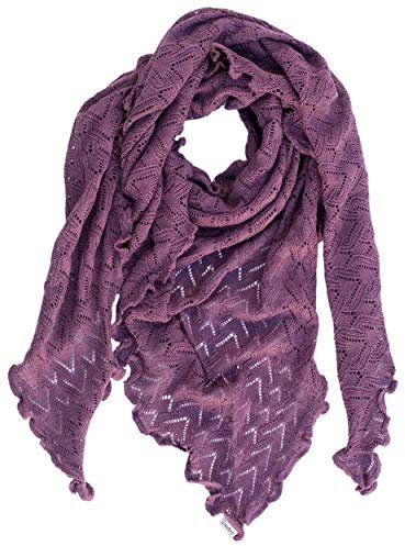 Invero, Merino Dreieckstuch Susi, 100% Wolle (Lila)