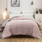 MOHAP Couette Bicolore 4 Saisons Couette d'été Légère 450g/m² 220x240cm Hypoallergénique Rose + Gris Couette de Réversible 2 Personnes Edredon