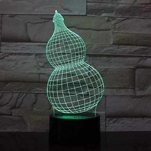 Calabaza de regalo para niños Luz 3D Luz de noche LED Sensor táctil USB Iluminación de novedad RGB Niños Niños Bebé Regalo Gadget Decoración de mesa