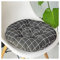 YOUCAI Runde Bodenkissen Kissen Baumwolle Leinen Sitzkissen Yoga Fenster Tatami Home Office Pad Outdoor Stuhlauflage,Schwarz,50x50cm