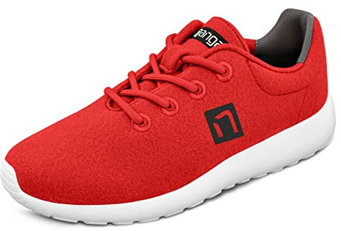 Nanga Wool Sneaker Men - Leichte Merino Woll-Sneaker für Freizeit, Sport & Arbeit, Atmungsaktive Herren Schuhe mit Wechsel-Fußbett