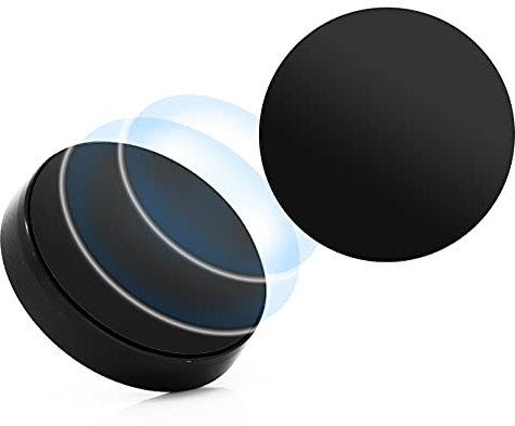 MyGadget Support Téléphone Magnétique - Base 360° Aimantée Universelle pour Smartphone iPhone & Android - Fixation Collante pour Maison | Bureau - Socle Noir