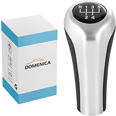 DOMENICA Schaltknauf Schalthebel Kompatibel für E34 E36 E38 E39 E46 E53 E60 E61 E63 E64 E81 E83 E84 E87 E90 E91 E92 E93 F20 F30 M1 M2 M3 M4 M5 1 Series 3 Series 5 Series X1 X3 X5 X6 (5 Gang)
