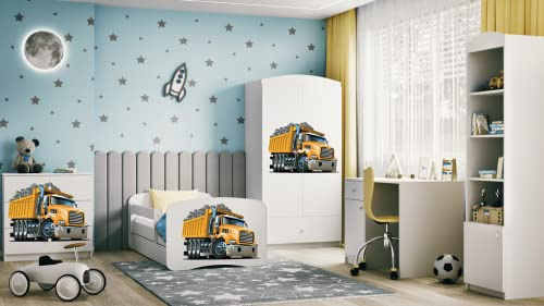 KOCOT KIDS Babybett mit Schublade, 160/80 cm, Weiß