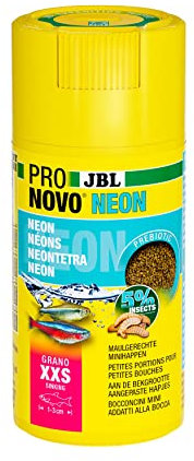 JBL PRONOVO NEON Grano, Fischfutter-Granulat, Klickdosierer, Größe XXS,100 ml