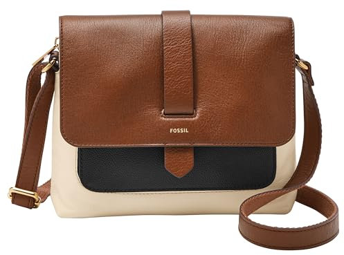 Fossil Damen Kinley Kleine Umhängetasche Handtasche, Neutraler Farbblock, Einheitsgröße