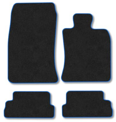 Mini Convertible (2008-2015) Carpet Car Mats | Blue Edge Trim Tailored Fit Floor Mats Full Coverage Protection Accessories Easy Clean Anti Slip Made in the UK
