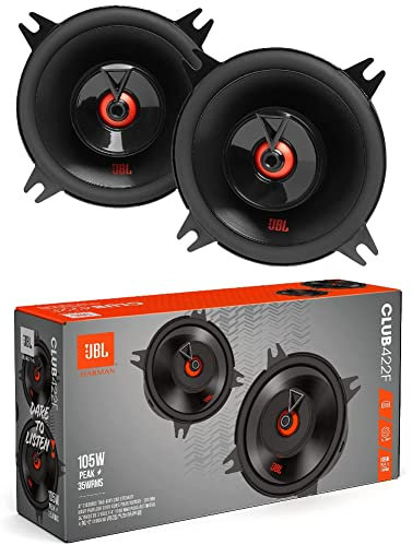 2 speakers compatible with JBL CLUB 522F 2-way coaxial 130 mm 5.25 diameter 45 watt rms and 135 watt max impedance 3 ohm 91 db spl, pair