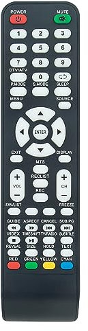ALLIMITY Sostituisci Telecomando adatto per TREVI Telesystem PALCO20-LED07E PALCO24-LED07E LTV2022HD LTV2202SAT LTV1901HD LTV2801HD LTV5001HD LTV3204SAT LTV3206SAT LTV4004SAT LTV2201HD GFT-17