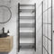 DuraTherm® 1600 x 600mm Flat Straight Heated Towel Rail Radiator Modern Central Heating Bathroom Warmer Wall Mounted Ladder Rad, Matt Black