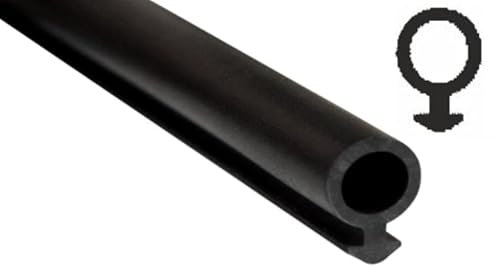 SN-TEC Fensterdichtung/Renovierungsdichtung/Schlauchdichtung SD 5171 für 1,5 bis 3,7mm Nut z.B. für Kömmerling Fenster, Farbe: Schwarz (5 Meter)