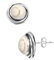 Jeweloporium Weiß Real Shiva Eye 925 Sterling Silber Ohrring für Damen Edelstein Tropfen Baumeln Cocktail Sílbern Ohrring Weihnachten - Geschenk viktorianisch Schmuck